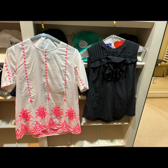 Blouses by Equipment, Slate, BCBG & other department store designers. $50 each. - Picture 5 of 6